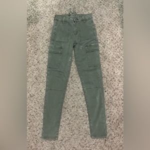 Green Army pants from American Eagle. Super stretch, size 4.